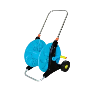 Dolphy Garden Pressure Water Hose Reel Cart with Wheels - Blue