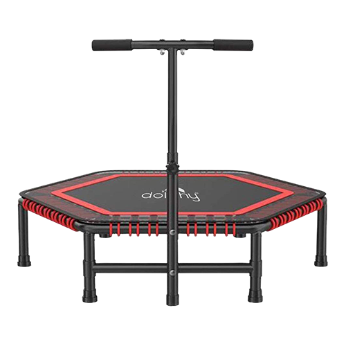 Dolphy 50" Hexagon Trampoline with Adjustable Handle and Anti-Slip Feet.