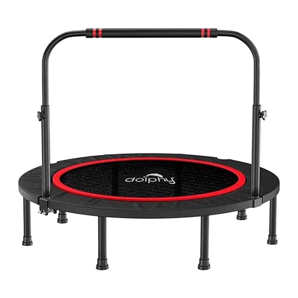 Dolphy 48" Foldable Mini Rebounder with Safety Pad and Adjustable Handle