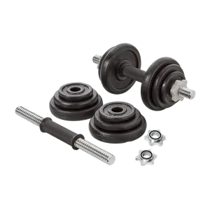 Dolphy 15kg Adjustable Cast Iron Dumbbell Set for Beginners