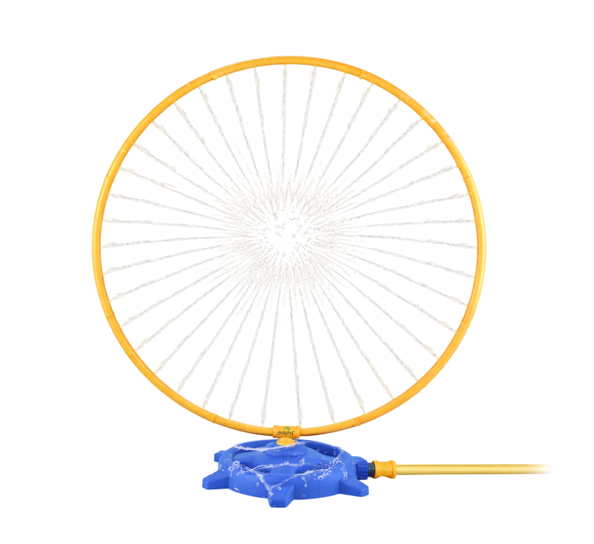Dolphy Toddler Water Sprinkler With 46 Rotating Spray Nozzles Connects To Hose