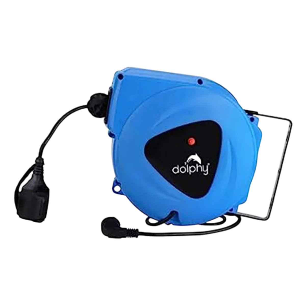 Dolphy 14M Extension Cord Reel,  Auto Retractable Power Cable Reel - Blue