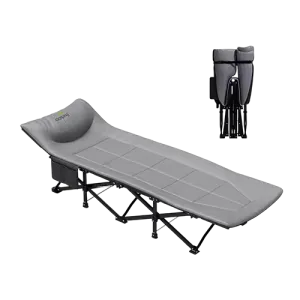 Dolphy Folding Cot Bed For Adults With Built-in Mattress And Pillow