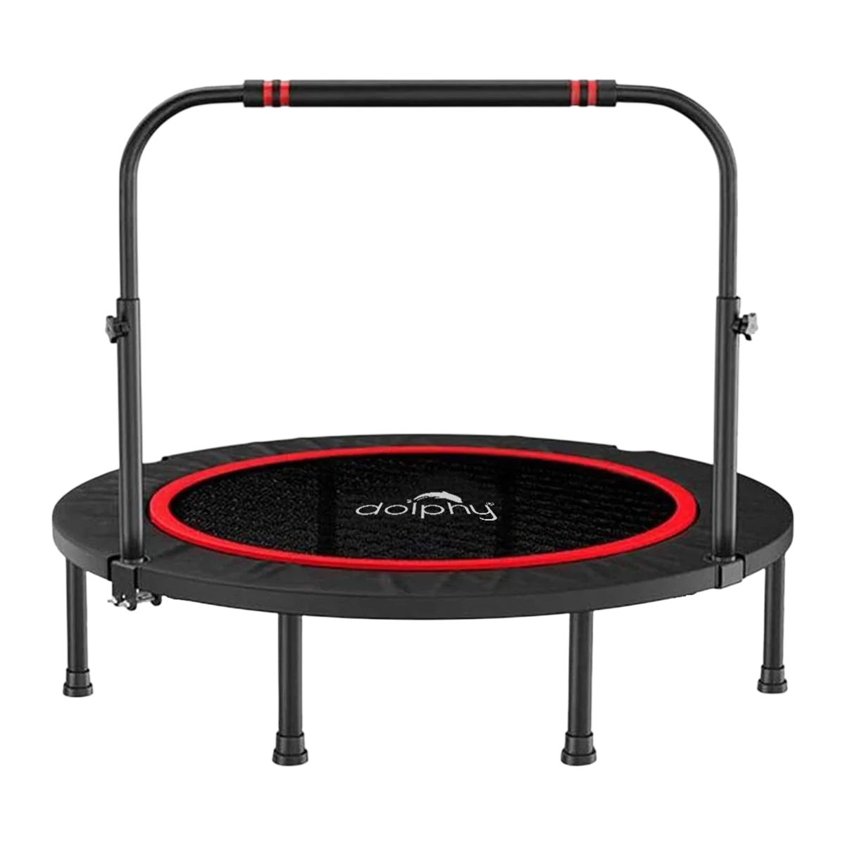 Dolphy 40" Foldable Exercise Trampoline with Adjustable Handle