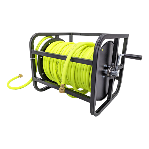 Dolphy Water Manual Hose Reel With 1/2" * 60M, Rubber Hose-150 PSI