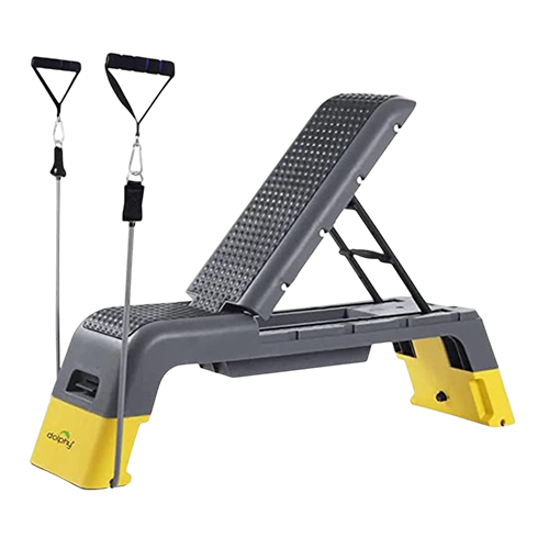 Dolphy Adjustable Stepper Bench | Multi-Function Aerobic Stepper