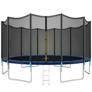 Dolphy 16ft Outdoor Trampoline For Kids and Adult- Black Color, Multi Color