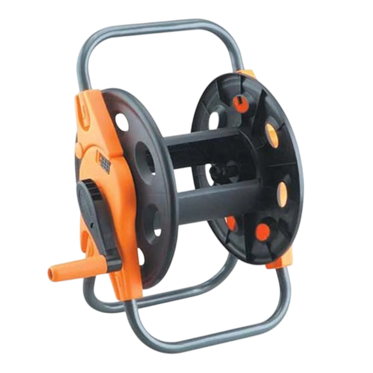 Dolphy Portable Garden Hose Pipe Reel Cart– Orange