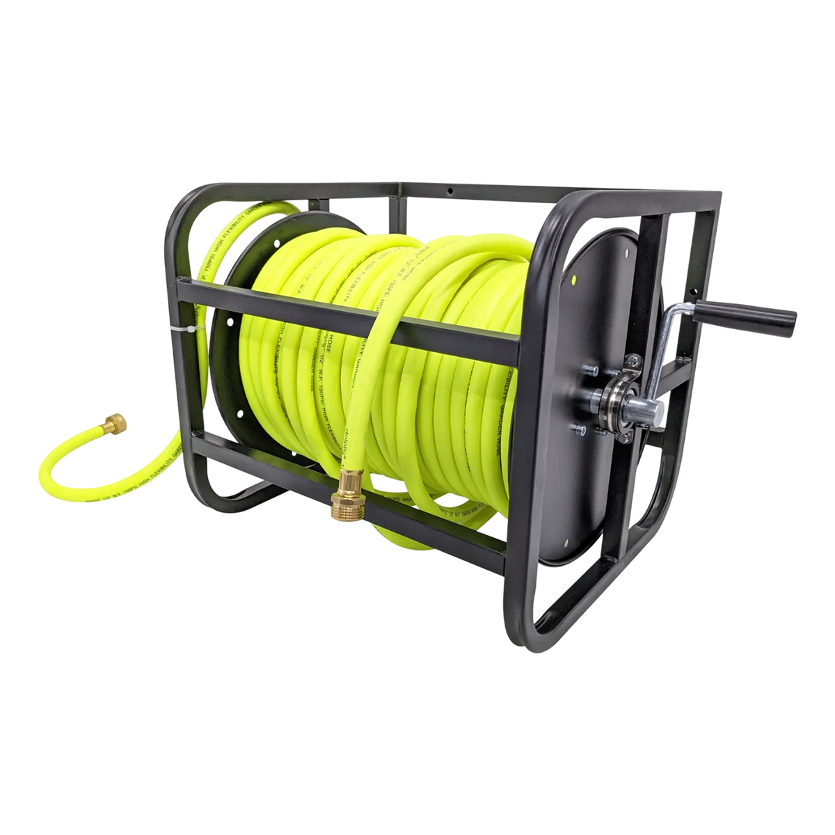 Dolphy Water Manual Hose Reel With 1/2" * 60M, Rubber Hose-150 PSI