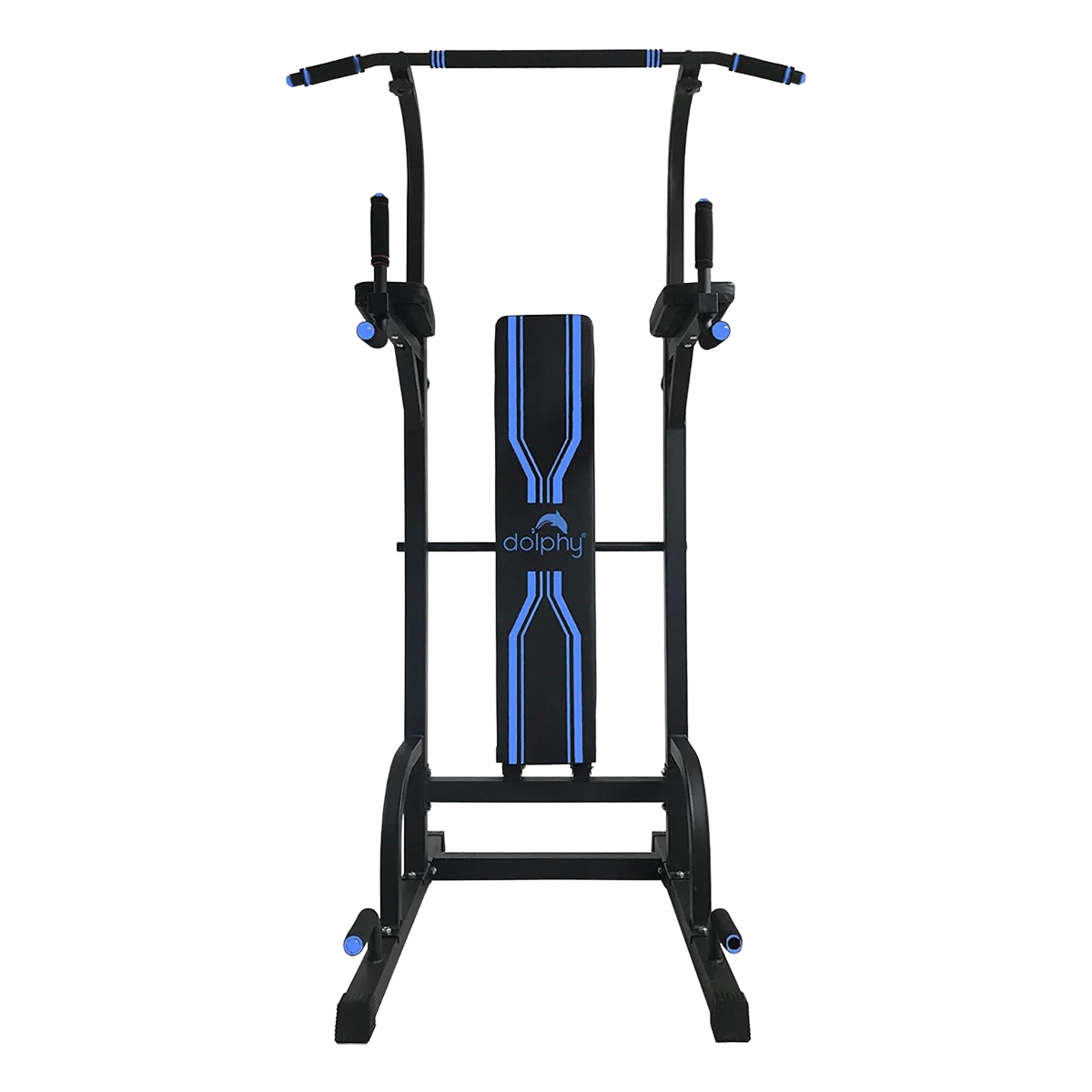 Dolphy Blue & Black Power Tower with Bench