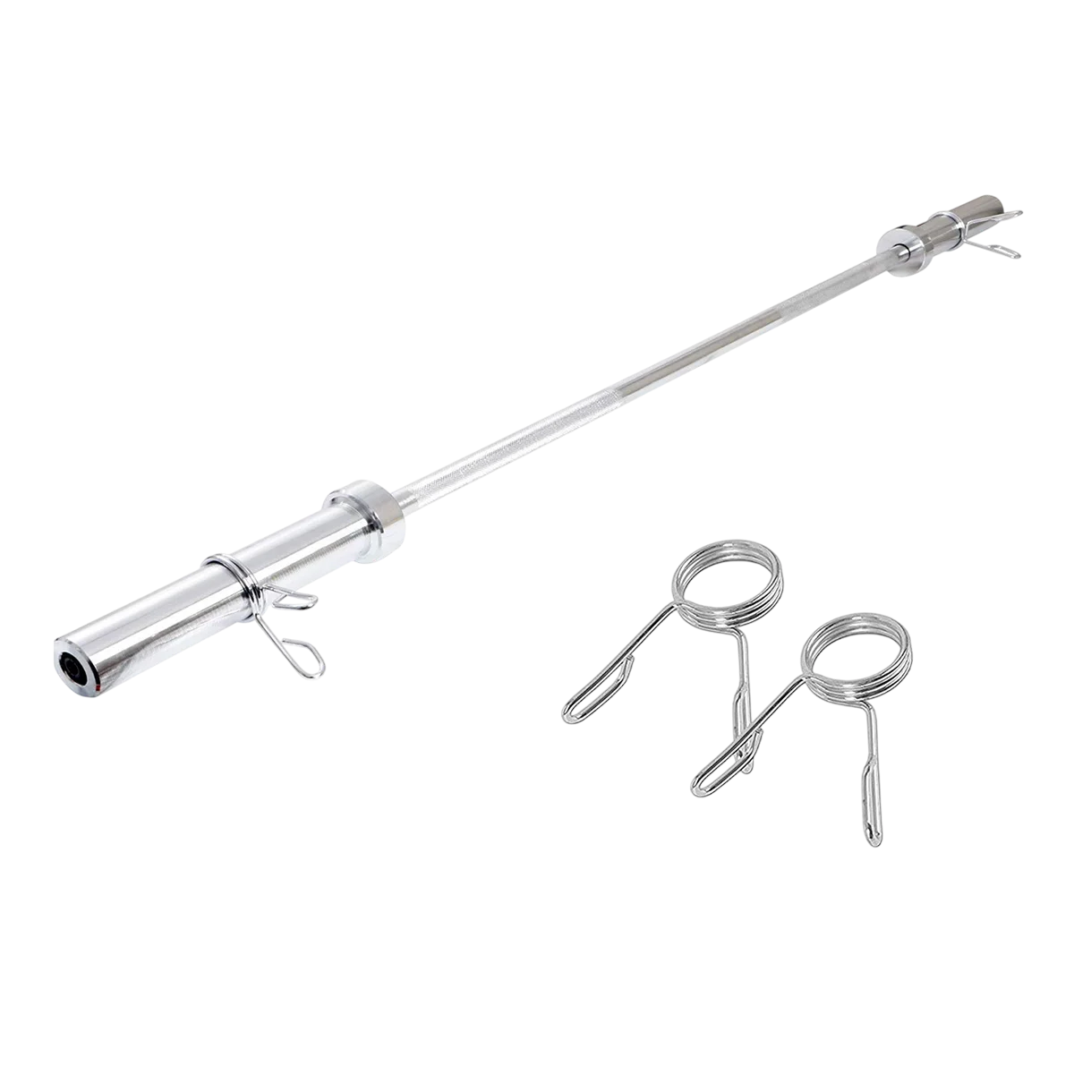 5 Feet Olympic Straight Barbell Rod With Spring Collar