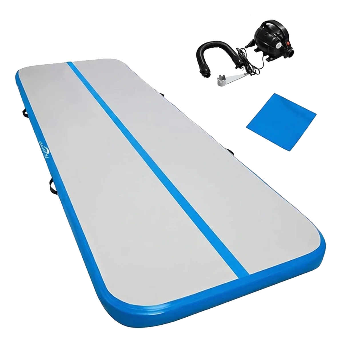 Dolphy 10ft Inflatable Air Gymnastics Mat with Electric Air Pump