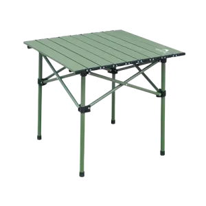 Dolphy Compact Aluminium Folding Camping Table | Adjustable Height (Square)