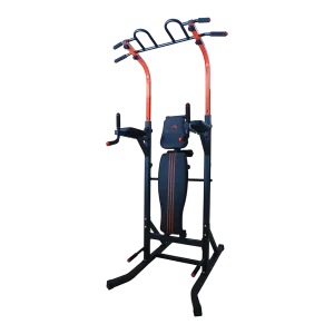 Dolphy Adjustable Power Tower Multi Function Strength Training Dip Stand