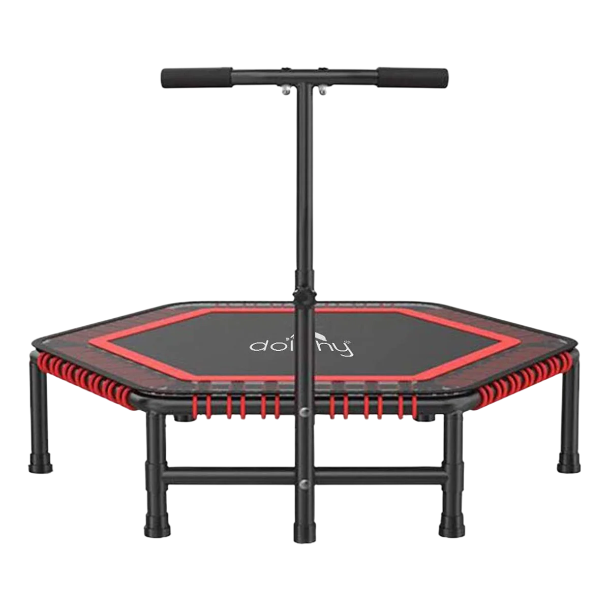 Dolphy 50" Hexagon Trampoline Rebounder with Adjustable Handle