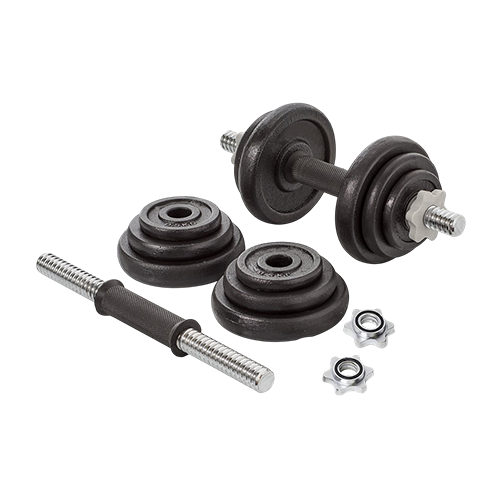 Dolphy 30kg Cast Iron Adjustable Dumbbell Set Strength Trainer