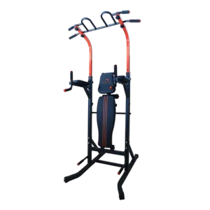 Dolphy Adjustable Power Tower Multi Function Strength Training Dip Stand
