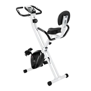 Dolphy Folding Black Exercise Bike with 8- levels Magnetic Resistance
