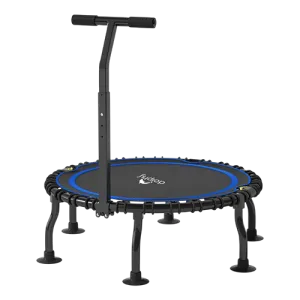Dolphy 40 Inch Foldable Bungee Trampoline Rebounder with Adjustable Handle.