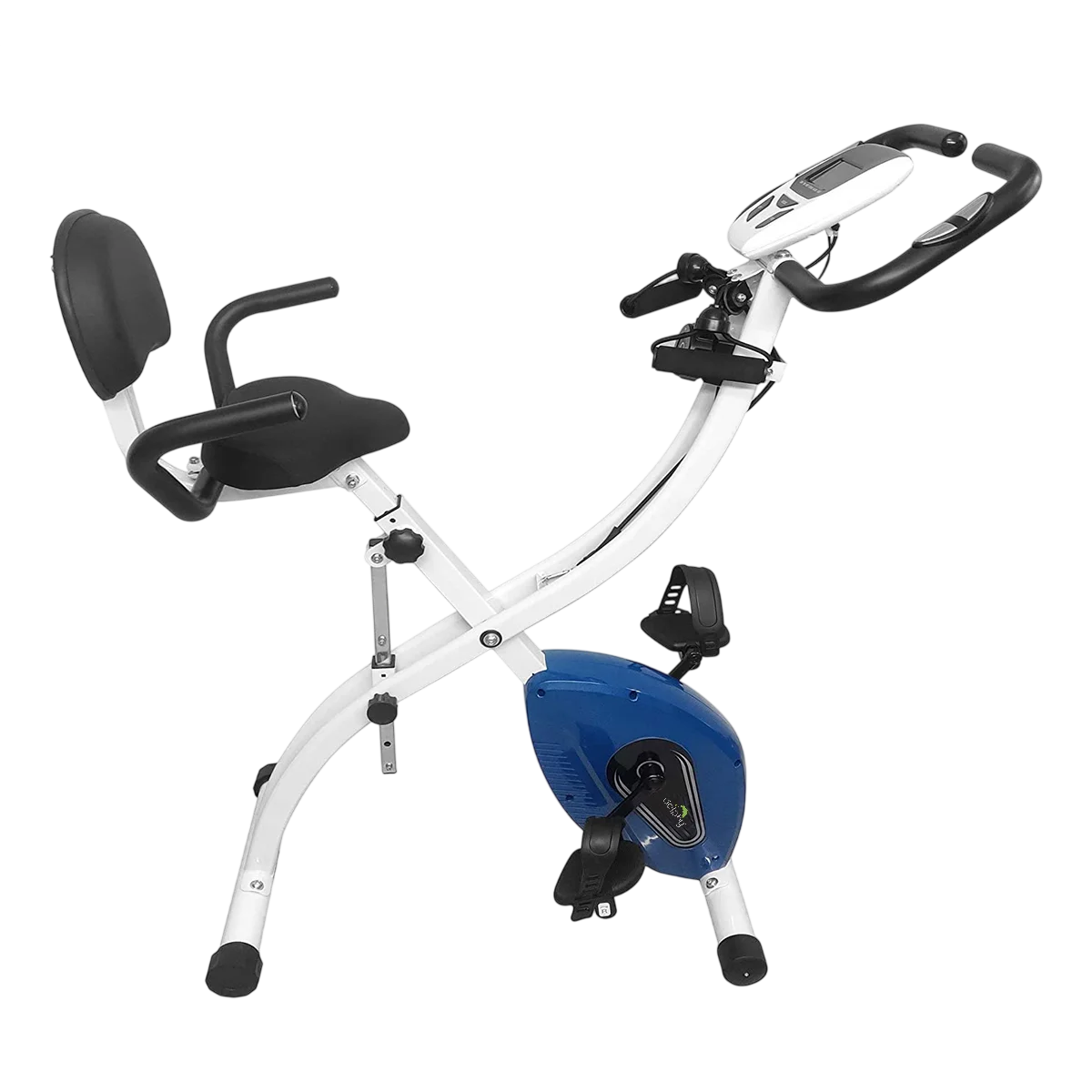 Dolphy Folding Stationary Exercise Bike with 2 Resistance bands