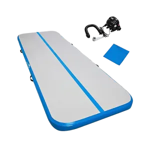 Dolphy 10ft Inflatable Air Gymnastics Mat with Electric Air Pump
