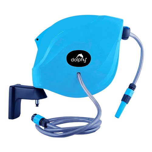 Dolphy Wall Mounted Auto Retractable Garden Hose Pipe Reel – 20M
