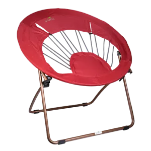 Dolphy Camping Bungee Web Chair For Garden & Outdoor Use - Red