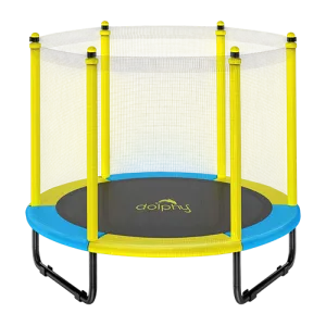 Dolphy 60 inch indoor/ Outdoor trampoline for kids - Yellow & blue