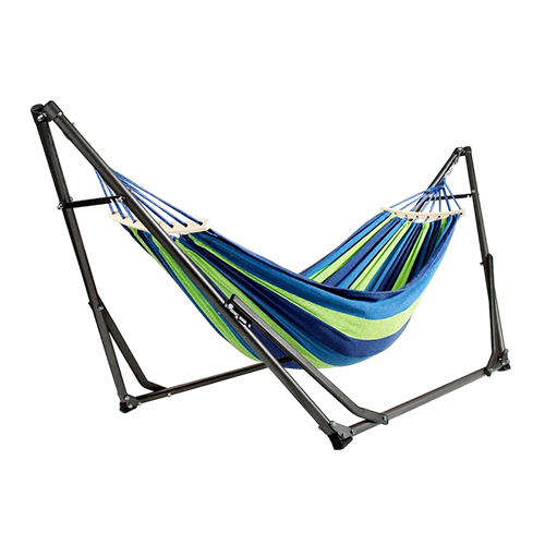 Dolphy 8ft Indoor Outdoor Brazilian Cotton Hammock with Stand
