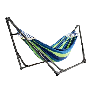 Dolphy 8ft Indoor Outdoor Brazilian Cotton Hammock with Stand
