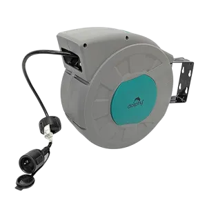 Dolphy 20M Auto Extension Cord Reel, Rewind Electric Cable Reel