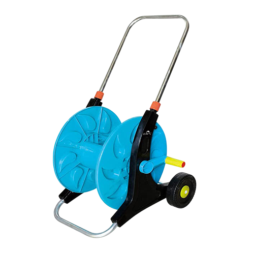 Dolphy Garden Pressure Water Hose Reel Cart with Wheels - Blue