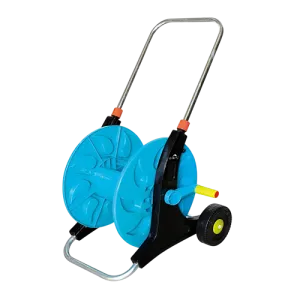 Dolphy Garden Pressure Water Hose Reel Cart with Wheels - Blue