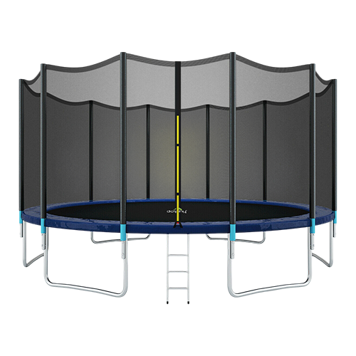 Dolphy 16ft Outdoor Trampoline For Kids and Adult- Black Color, Multi Color