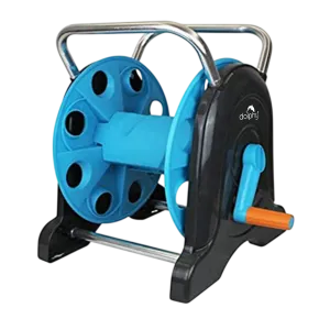 Dolphy Garden Hose Pipe Roller Stand – Blue