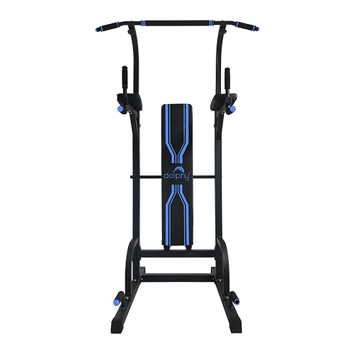 Dolphy Blue & Black Power Tower with Bench