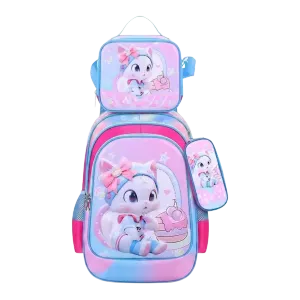 Dolphy Waterproof Kids School Backpack with Lunch Bag & Pencil Case