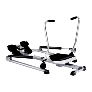 Dolphy Foldable Rower with Digital Indicator & Hydraulic Seat Roller